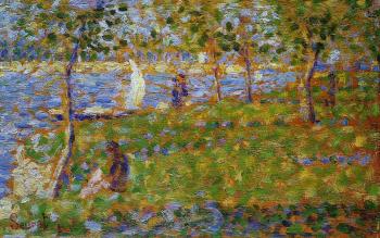 喬治 脩拉 La Grande Jatte, Sailboat